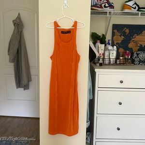 Burnt orange dress